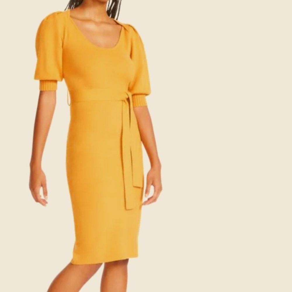 BNWT BETSEY JOHNSON sweater dress in autumn blaze color (L) - Picture 5 of 5